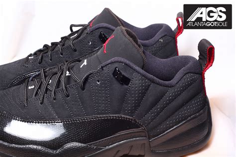 black jordan 12 low|jordan 12 low wolf.